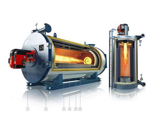 Ling condensing integrated fuel gas steam boiler